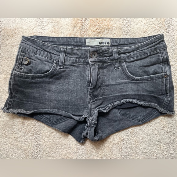 Topshop moto low-rise shorts - Picture 1 of 6